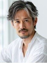 ビフィーノ リルネ フォー メン(Bifino Rilune for men)&nbsp;MEN’S/リバースセンターパート/ニュアンスパーマ/川西池田