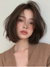 ケイバイミシェリー(kei by misherry) ヘーゼルベージュボブ結べるくびれボブミディアムレイヤー個室