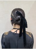 カチモリヘアセット/結婚式/推し活