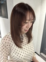 ブロック 日吉店(BLOC)&nbsp;ミディアムレイヤー×レッドブラウン
