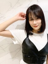 パティオン(PATIONN)&nbsp;ダークレッドブラウンの大人クールビューティーボブスタイル☆