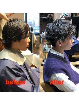 ネイビー(NAVY) 直毛の方でもご安心してください☆スパイキースパイラルパーマ☆