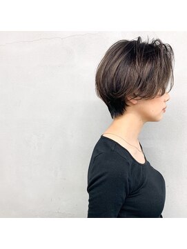 タグ(#tag) #センターパートショート