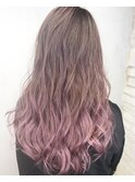 シアーピンク×グラデーション