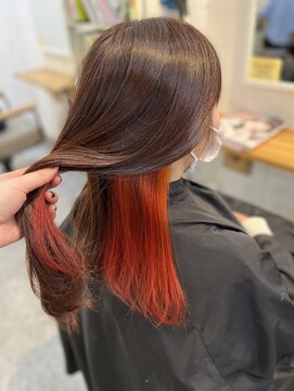 アルート 町田店(aroot) #インナーオレンジ#表面もオレンジブラウン