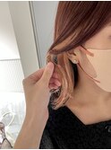 pink beige イヤリングカラー*