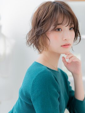 モッズヘア 越谷(mod's hair) ツートンカラー韓国風ゆるふわボブウルフTb2越谷20代30代40代