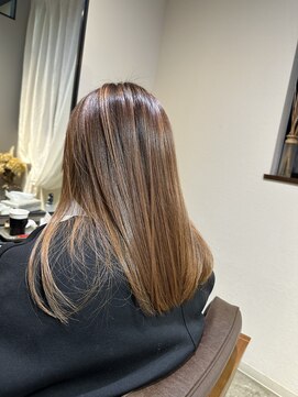 ワ ヘアー(wa-hair) wa-hairのうるツヤ× フレンチセピアアッシュ×メテオGL髪質改善