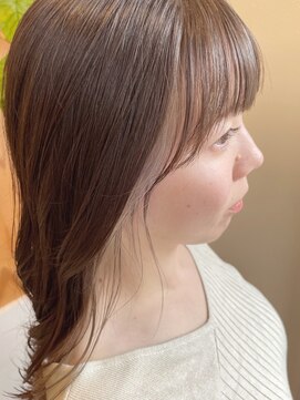 ココンヘアホーム(CoCon HAIR HOME) 顔周りインナーカラー☆グレージュ