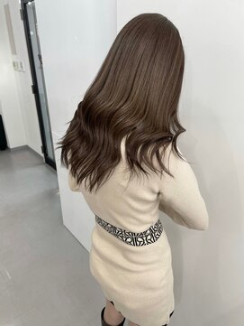 キング 梅田(K!ng) 【梅田】ミルクティーベージュベージュカラー髪質改善カラー