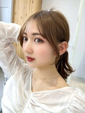 アフロートリノ(AFLOAT Leino) 結んで可愛い顔まわりカット 韓国風 似合わせ顔まわりカット#