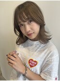 ハイトーンベージュ ダブルカラー サンドベージュ /YUKA