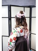 ハーフアップ