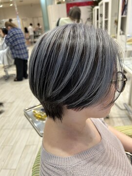 ビス ヘア アンド ビューティー 西新井店(Vis Hair＆Beauty) 20代30代40代大人可愛いアッシュグレージュダブルカラー美肌