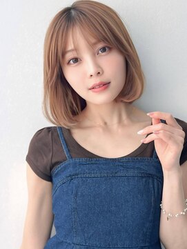 アグ ヘアー ターナー 宇都宮店(Agu hair turner) 《Agu hair》立体感ハイライトボブ×numberA.ケアオイルスリーク