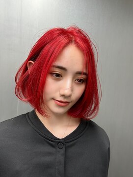 イキ 表参道(iki omotesando) デザインカラー／レイヤーカット/ウェットヘア/オリーブベージュ