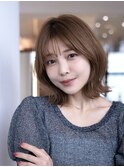 20代30代大人かわいい小顔くびれレイヤーカット前髪ボブウルフ