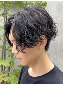 秋田ツイストスパイラルパーマツイストパーマセンターパート30代