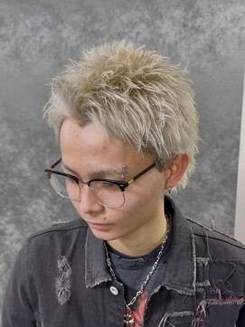 ザクザクスパイキーショートザクザクアップバングショート