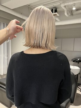 シーンヨコハマ 横浜店(SCENE yokohama) ハイトーンブロンド / ボブ