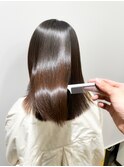 極艶ナチュラルロブ×髪質改善ストレート