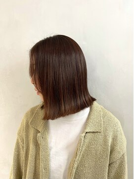 マスカリ(muscali) #丸型#ホワイトグレージュ#ミニウルフ#チェリーブラウンa86