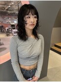 ロングウルフパーマ