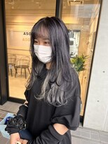 アソビセカンド 原宿(ASOBI 2nd) レイヤーカット インナーカラー ホワイトシルバー