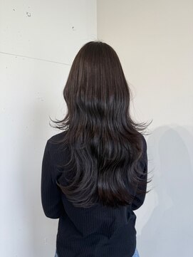 ラヴィズム(LUVISM) 万代新潟駅前顔周りレイヤーハイライトカット韓国ダブルカラー