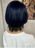 ホワイトグレージュミニウルフチェリーブラウンデジタルパーマ