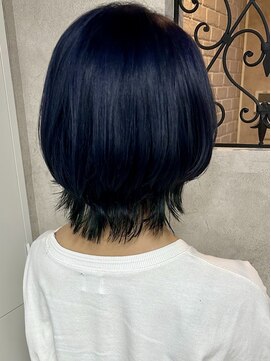 ルノン(LUNON) ホワイトグレージュミニウルフチェリーブラウンデジタルパーマ