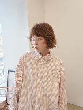 ディッセンバー 伊勢崎(December) 切りっぱなしボブ/ミニボブ/丸くないボブ/ヘーゼルベージュ