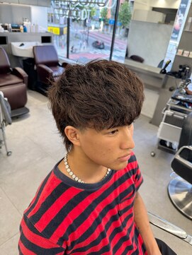 グルーマーズトウキョウ(GROOMER/S TOKYO) 神保町無造作パーマスペインカール韓国マッシュマレットヘア