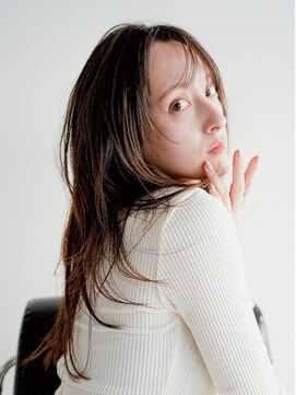 ディジョン(Dijon) 韓国顔まわりレイヤーカットグレージュオリーブベージュブラウン