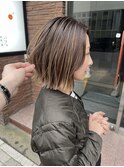 白髪ぼかしバレイヤージュ