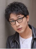 仙台メンズパーマルーズショートツイストスパイラルパーマゆるめ