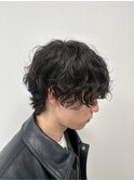 波巻きツイストスパイラルパーマ/フェザーパーマ/眉毛/メンズ