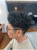 表参道駅MEN’S/ニュアンスパーマ/刈り上げセンターパート