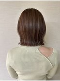 外ハネボブ×グレージュ