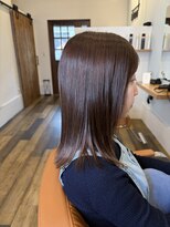 リノアプラス(Linoa+)&nbsp;艶ベージュの外ハネミディアム