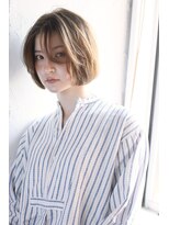 アンド(AND)&nbsp;アンニュイボブ　ハイライト　シナモンベージュ　代官山　恵比寿