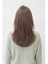 ベルス(bellus)&nbsp;シースルーバング×透明感グレージュロング 20代　30代　40代