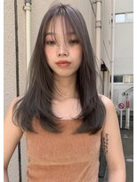 キーゴ 博多(KY-GO.)&nbsp;ロングレイヤー　落ち着いたグレージュヘア
