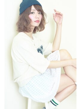 オーロ(ORO) 大人カジュアル＆ラフニット帽パーマヘア