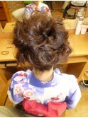 ふわふわ浴衣アップスタイル