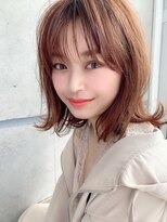 シアター 表参道青山(THEATER)&nbsp;ライトブラウンのシンプルロブ