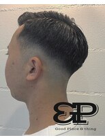 グッドプレイスアンドシング(Good Place&thing)&nbsp;メンズ刈上げ短髪七三フェード