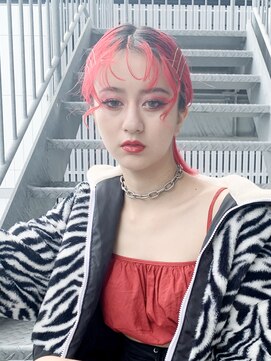 アルバム 銀座(ALBUM GINZA) ニュアンスピンアレンジ_エアリーミディホワイトアッシュ_8358