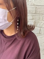 プライズ 池袋店(prize) ピンクブラウンインナーカラーイヤリングカラー池袋9017