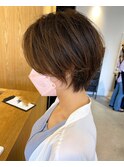 コンパクトショート×サンドベージュ